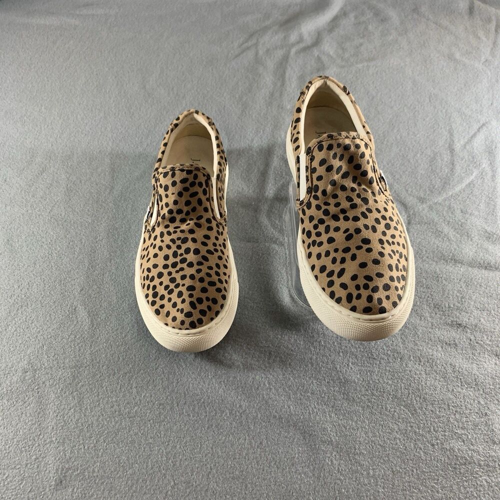 J Crew Shoes Womens Size 6H Leopard Print Slip-On Sneakers  Casual Travel